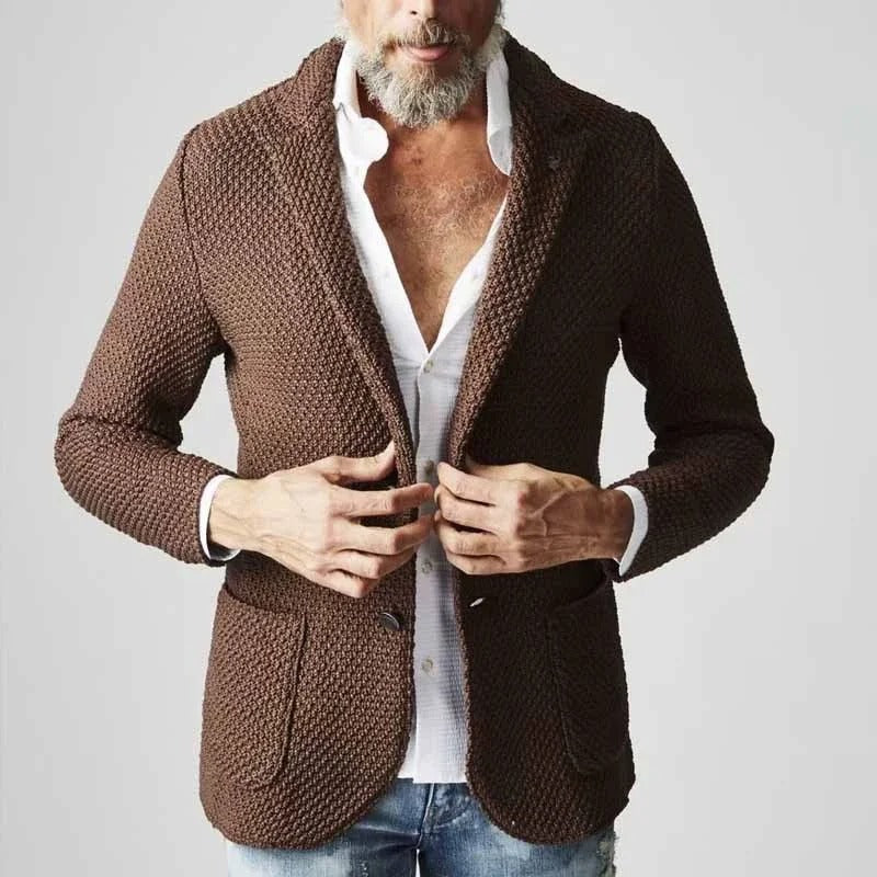 Ethan | Men's Classic Tailored Blazer in Cotton-Polyester Blend