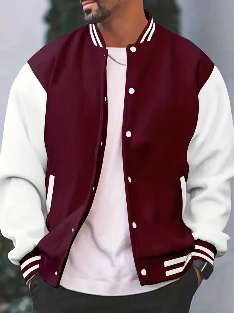 Timothy | Men’s Retro Letterman Style Varsity Jacket