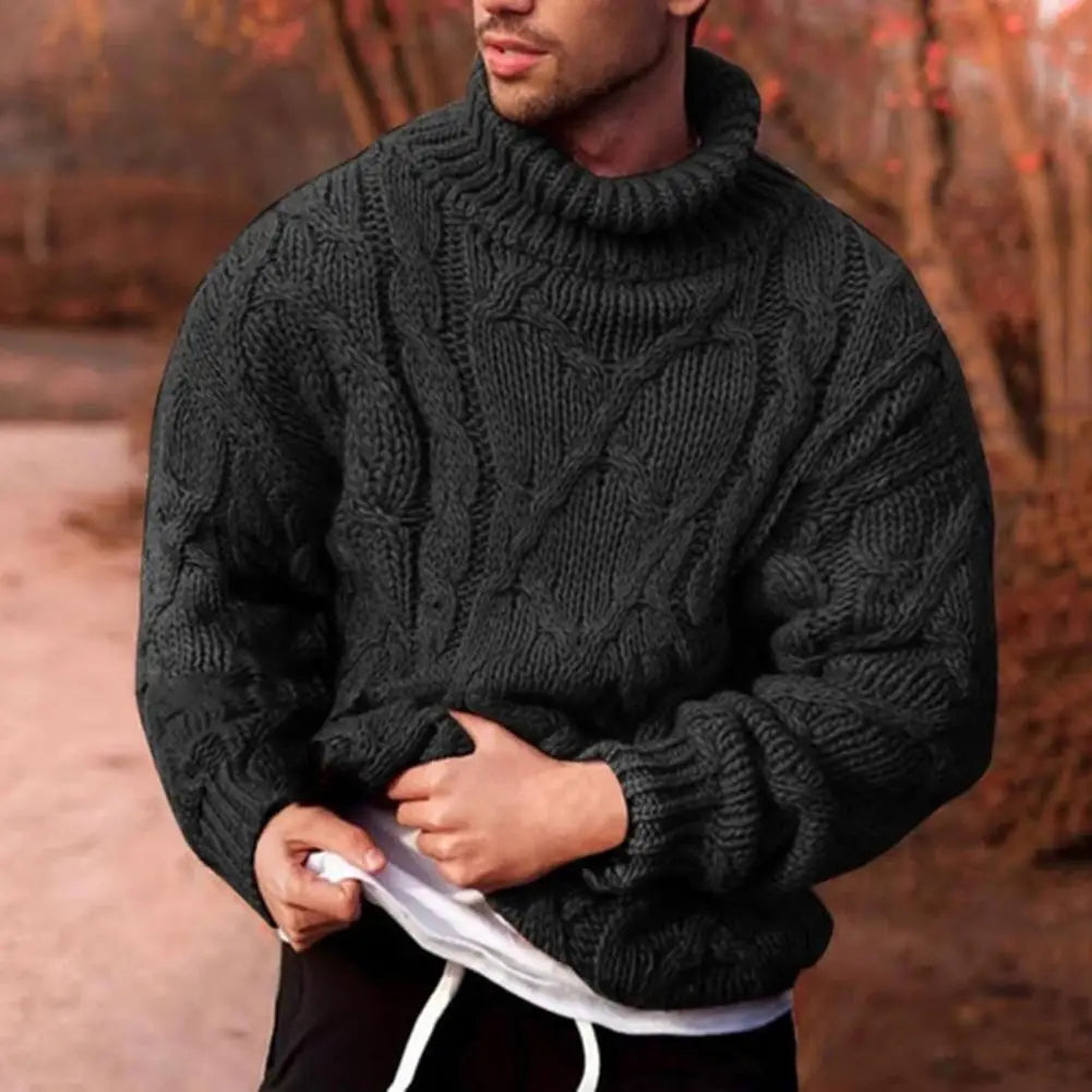 Men’s Chunky High Neck Winter Sweater