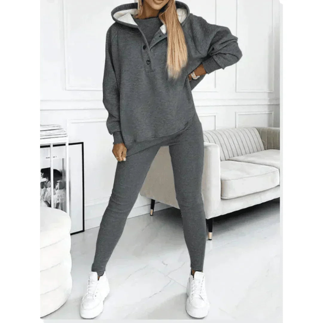 Olivia | Women’s Trendy Three Piece Lounge Winter Set