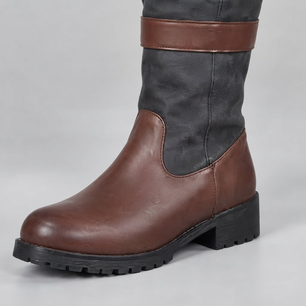 Penelope | Women's Waterproof Boots Knee High Pull-On Leather