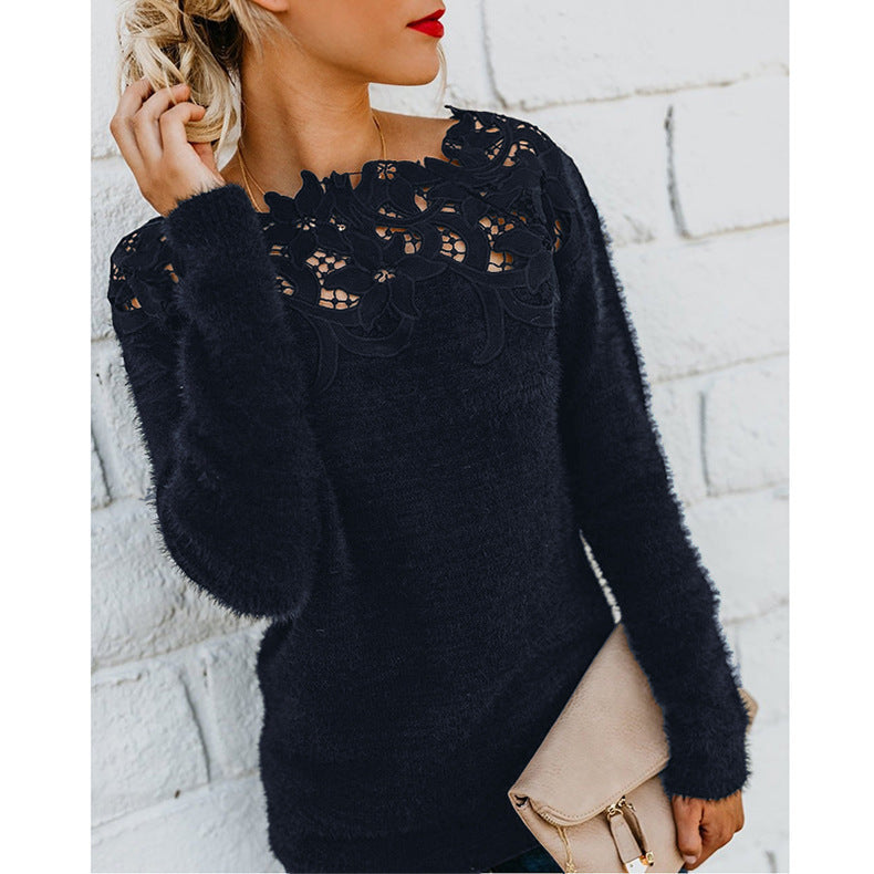 Blair | Women’s Feminine Long Sleeve Winter Knit Sweater