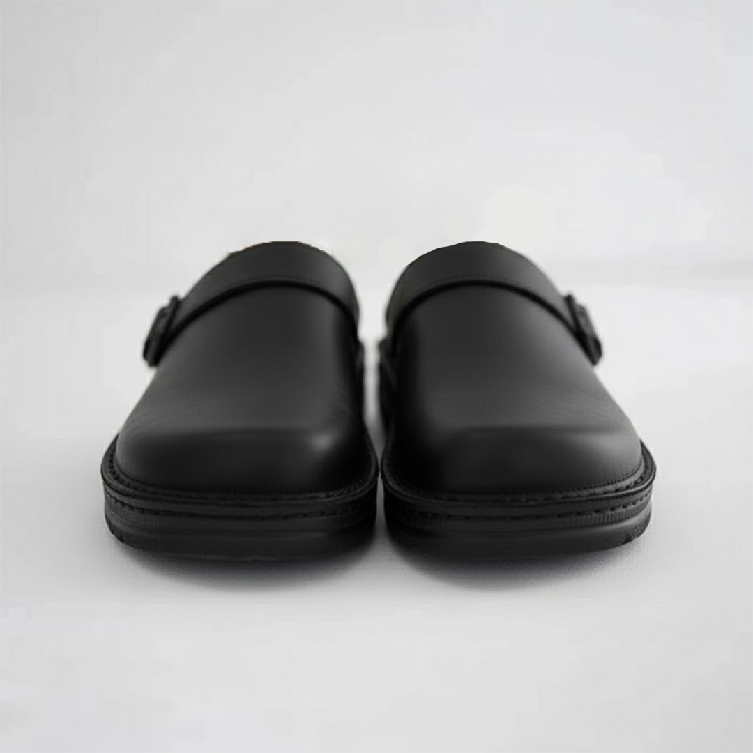 Men’s Orthopedic Leather Slip On Clogs