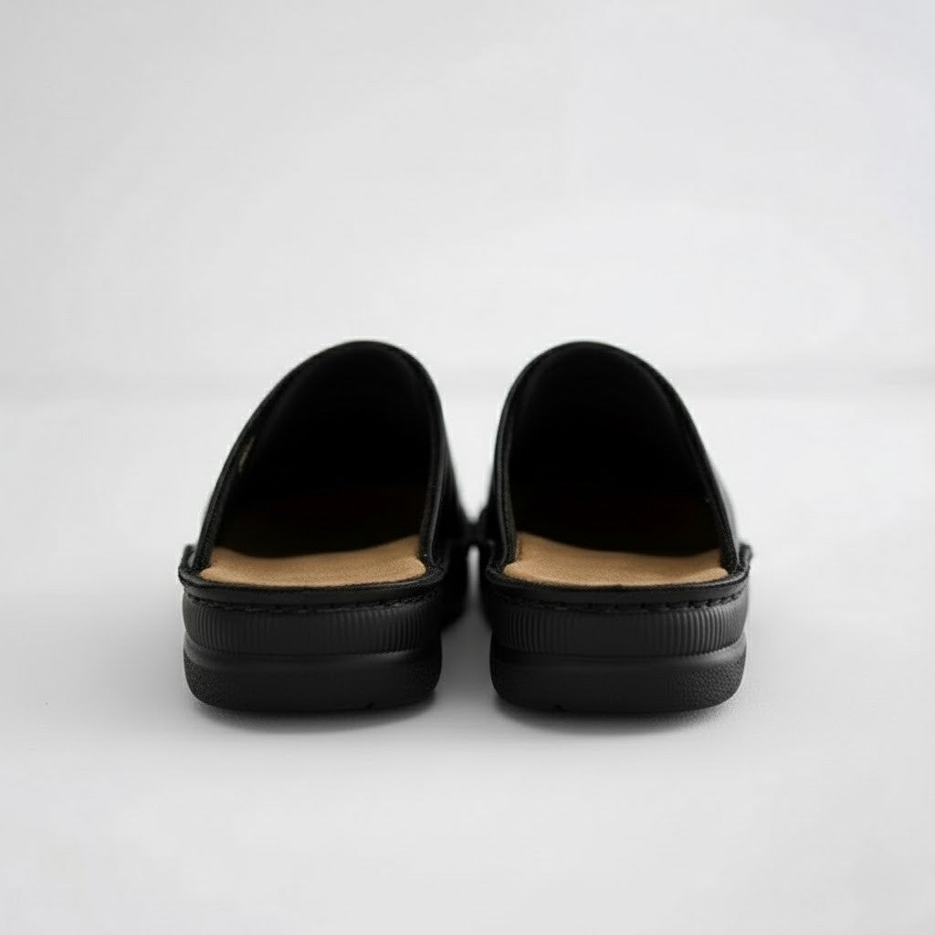 Men’s Orthopedic Leather Slip On Clogs