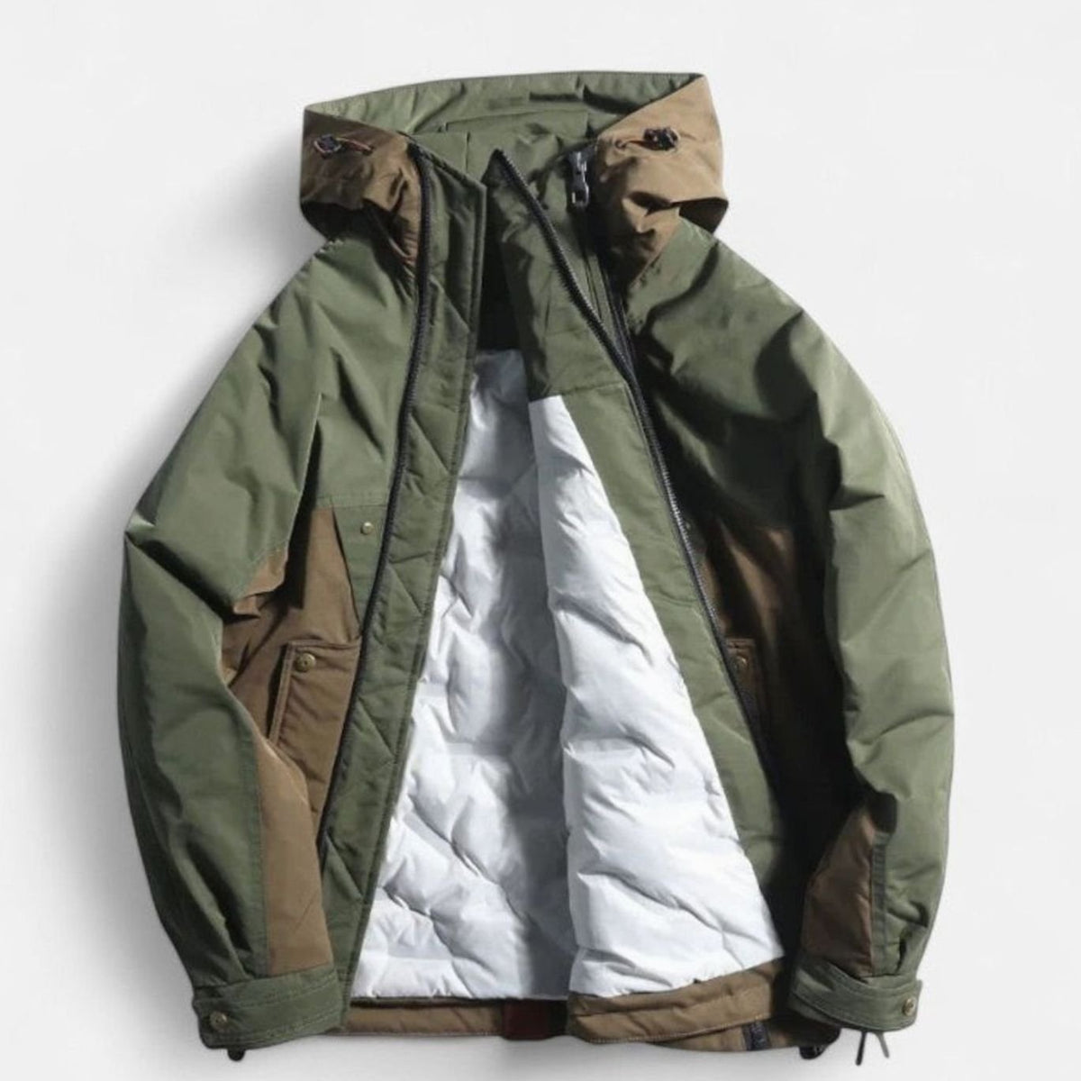Matthew | Men's Arden Hooded Quilted Zip-Front Anorak Jacket