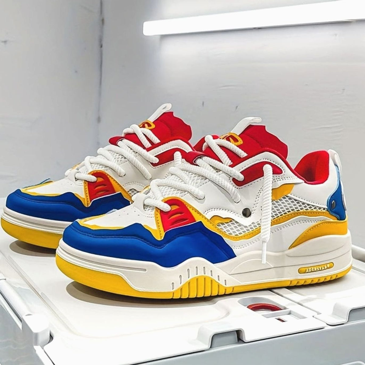 Elijah | Men's Chunky Low-Top Lace-Up Fashion Sneakers