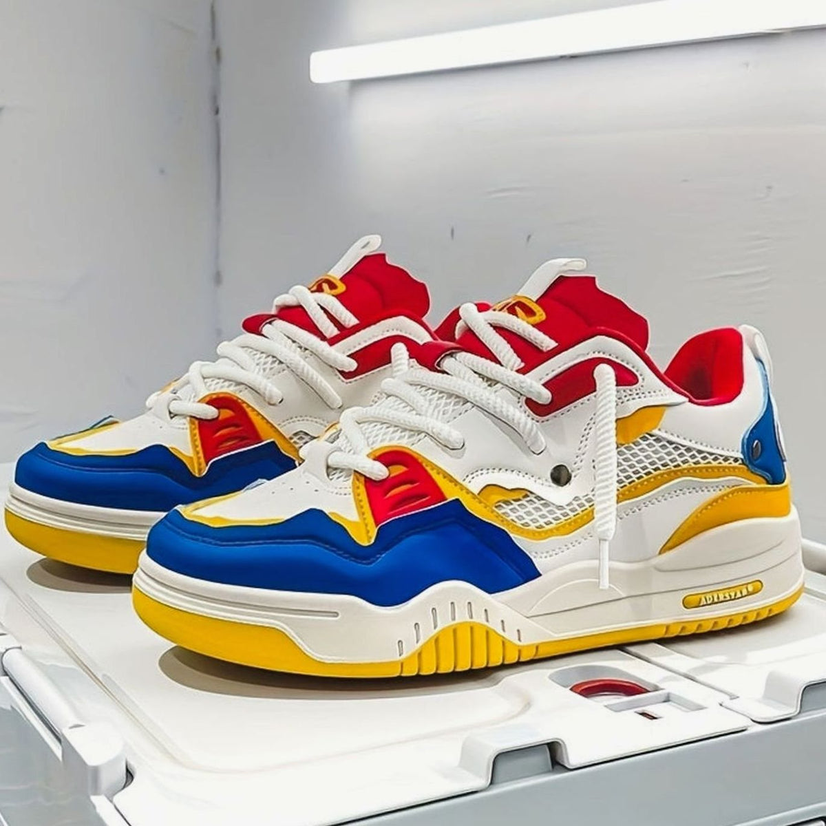 Elijah | Men's Chunky Low-Top Lace-Up Fashion Sneakers
