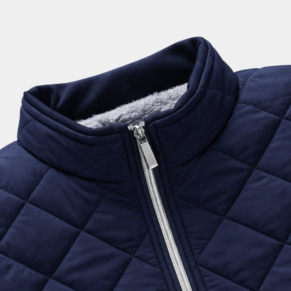 Mason | Men's Diamond-Quilted Fleece-Lined Full-Zip Winter Jacket