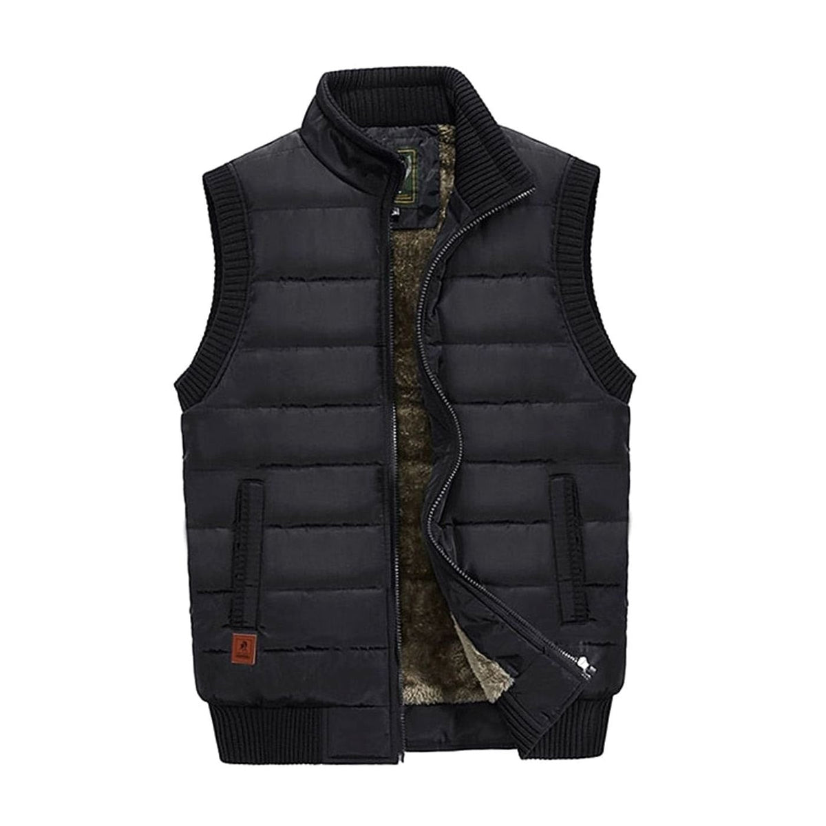 Sebastian | Men's Fleece-Lined Quilted Stand-Collar Sleeveless Vest