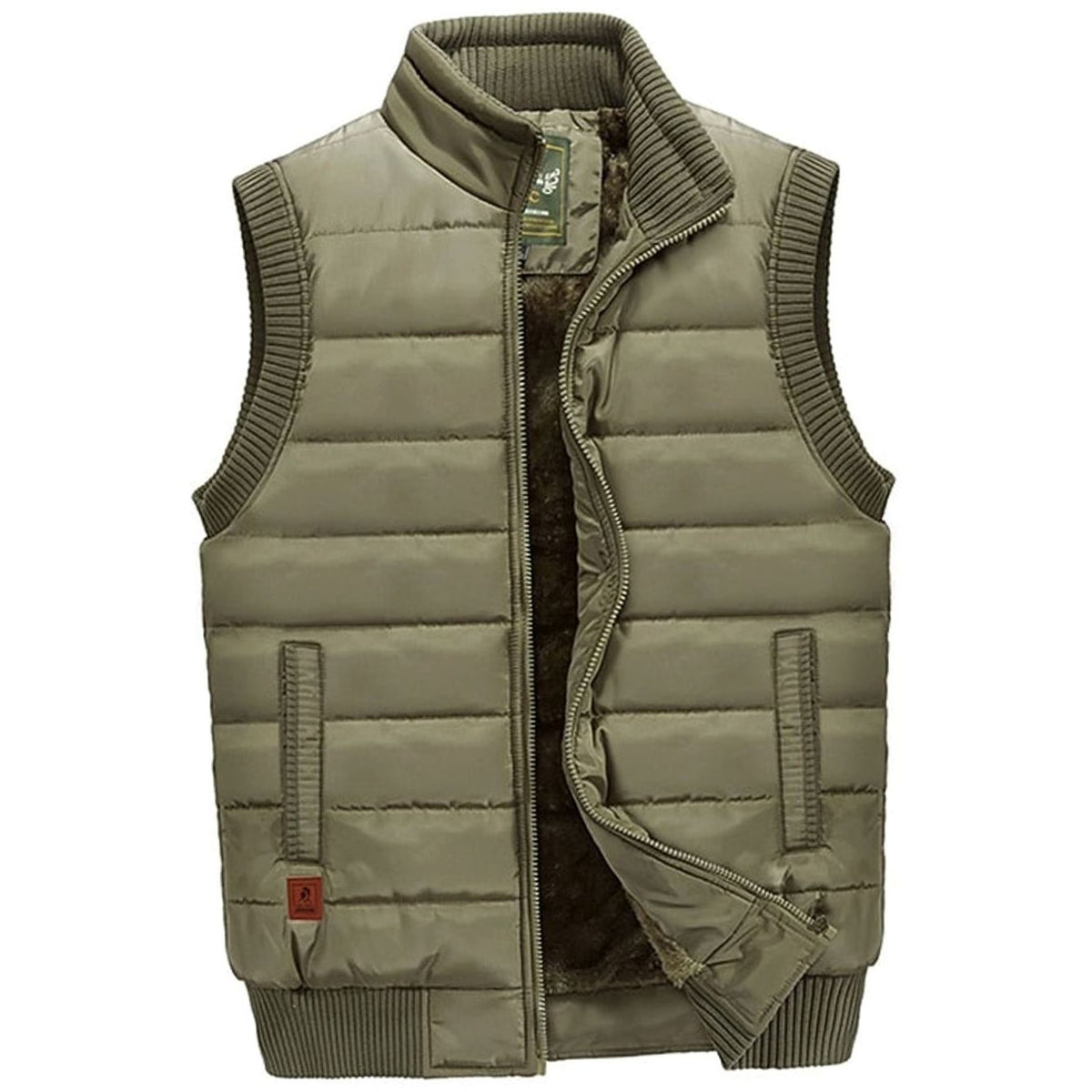 Sebastian | Men's Fleece-Lined Quilted Stand-Collar Sleeveless Vest