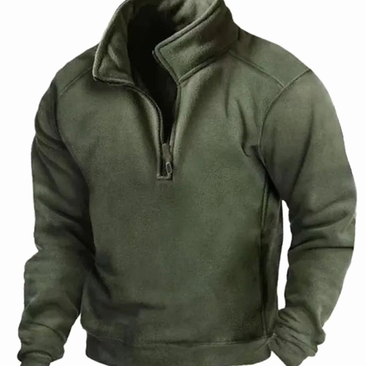 Sebastian | Men's Fleece Quarter-Zip Stand-Collar Pullover Sweater