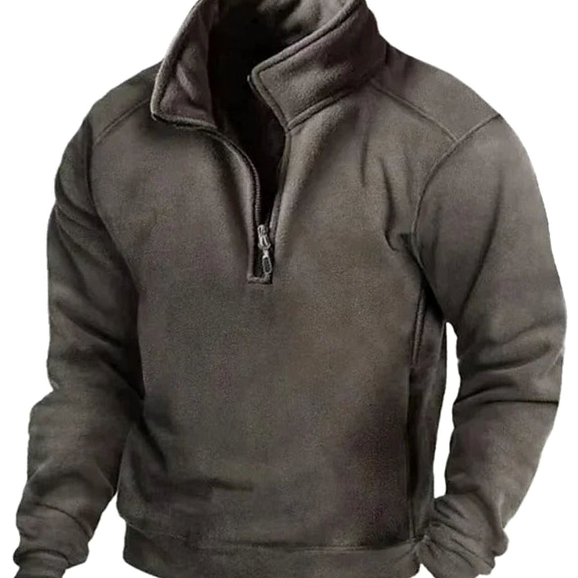 Sebastian | Men's Fleece Quarter-Zip Stand-Collar Pullover Sweater