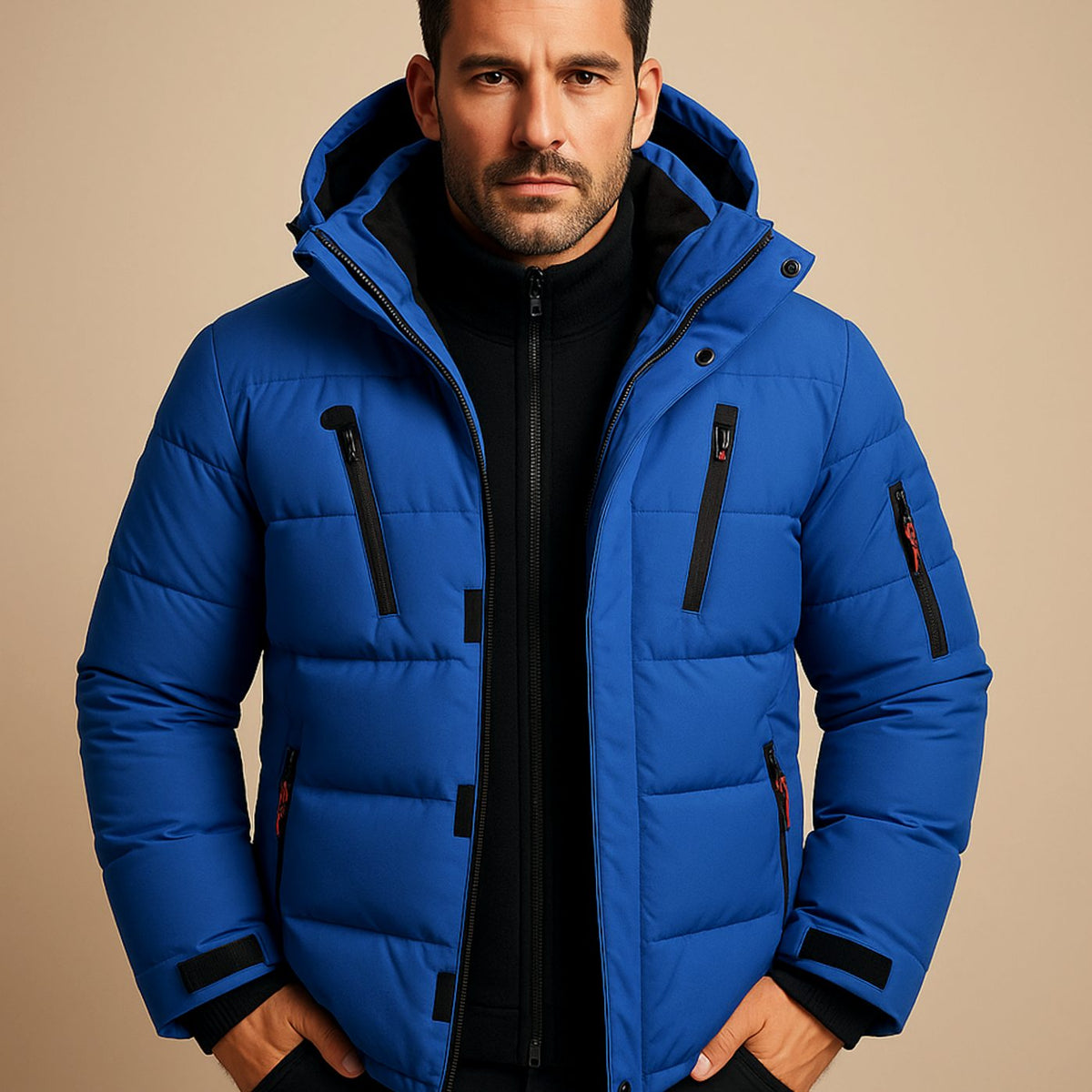 Jackson | Men's Heavy-Duty Insulated Hooded Puffer Winter Jacket