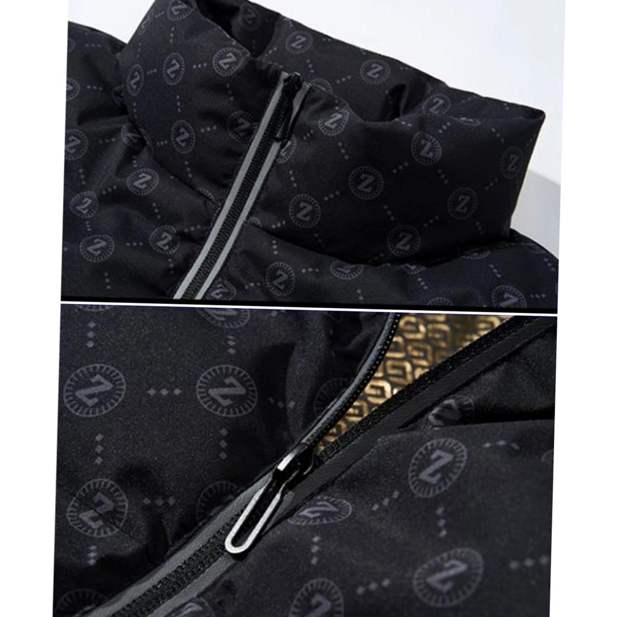 Nathan | Men's Logo-Print Insulated Stand-Collar Puffer Jacket