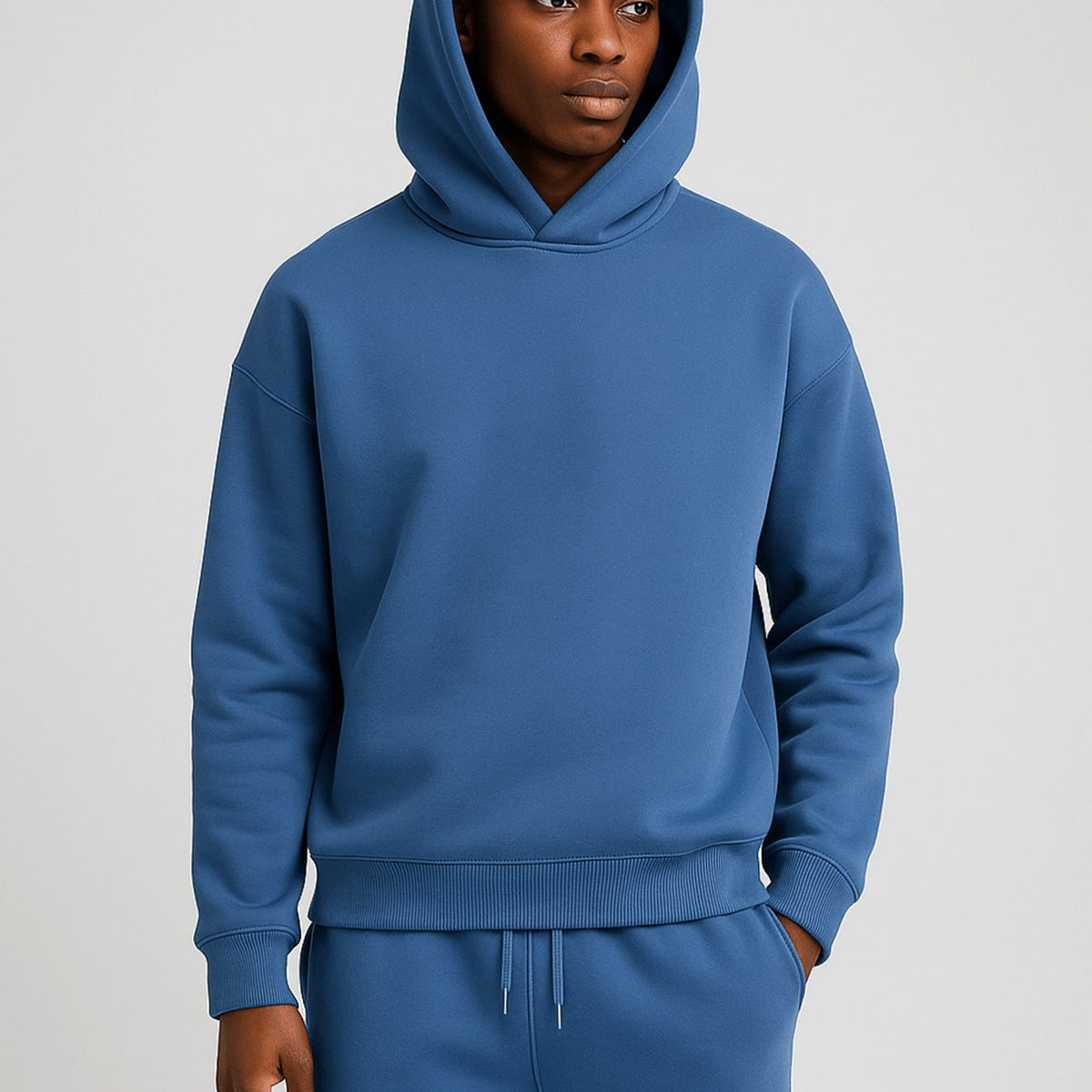 James | Men's Oversized Fleece Hoodie Jogger Tracksuit Set