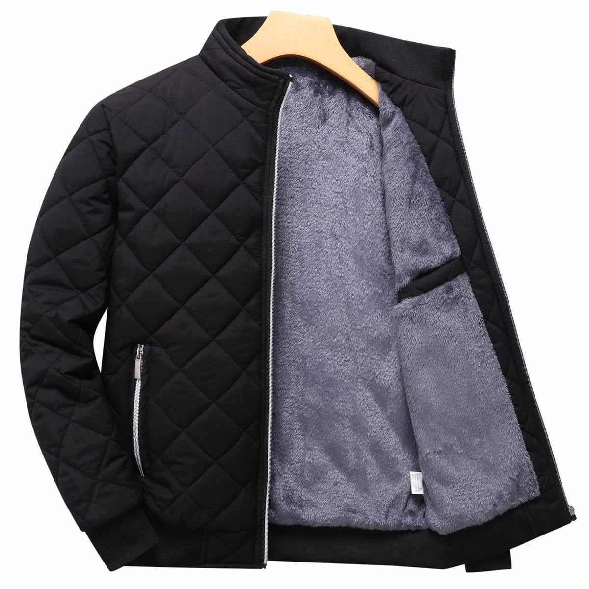 Ryan | Men's Quilted Fleece-Lined Bomber Jacket