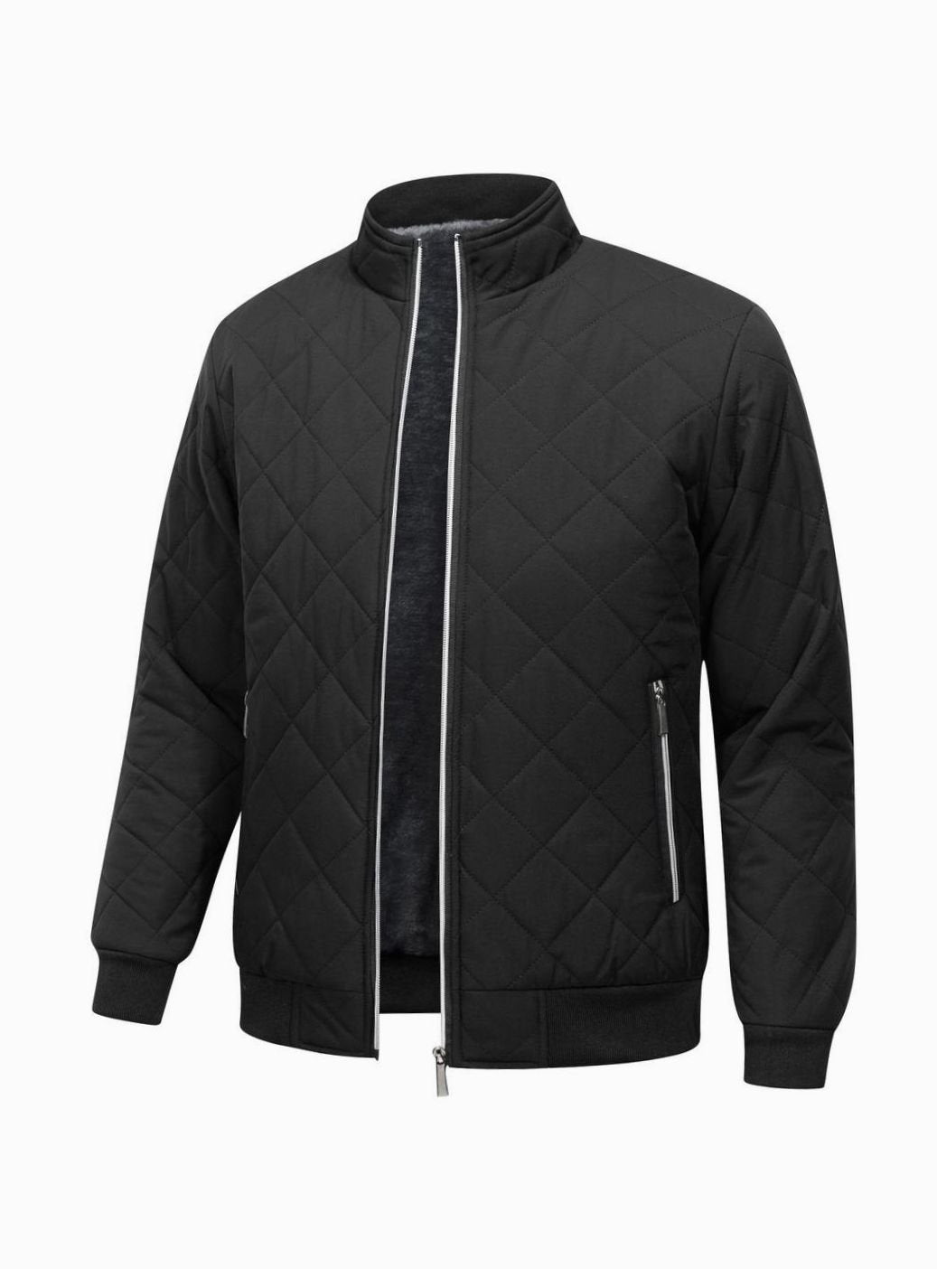 Ryan | Men's Quilted Fleece-Lined Bomber Jacket