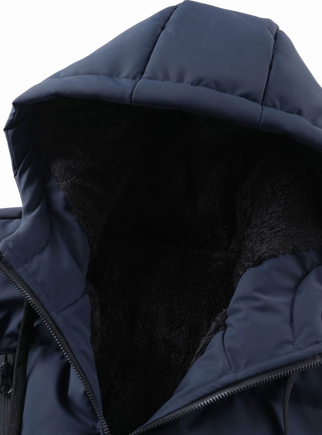 Ryan | Men's Quilted Hooded Puffer Winter Jacket Ribbed Cuffs