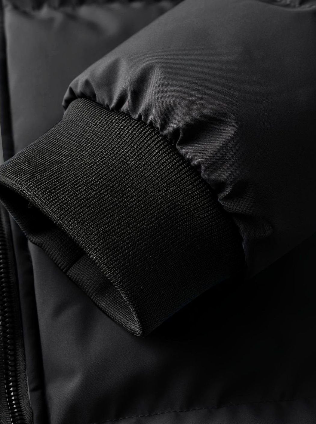 Ryan | Men's Quilted Hooded Puffer Winter Jacket Ribbed Cuffs