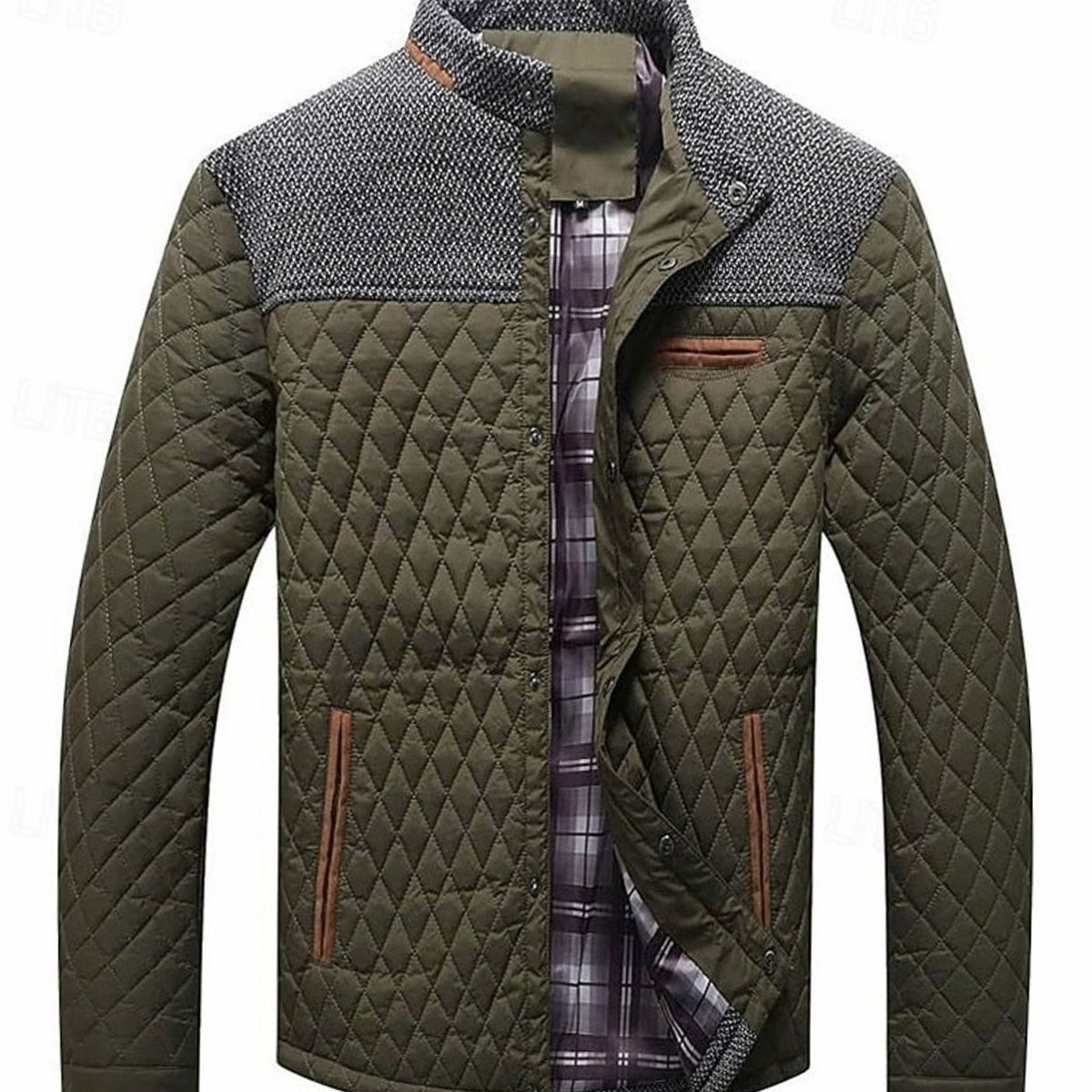 Henry | Men's Quilted Stand-Collar Button-Front Jacket