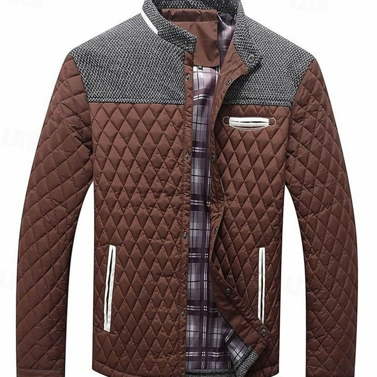 Henry | Men's Quilted Stand-Collar Button-Front Jacket