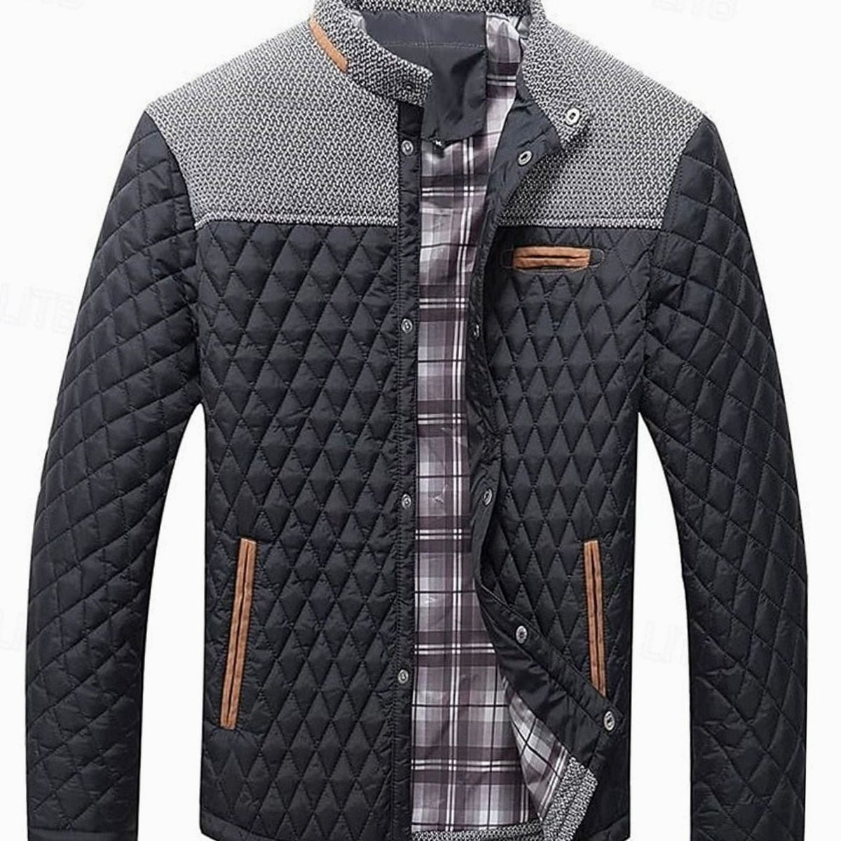 Henry | Men's Quilted Stand-Collar Button-Front Jacket