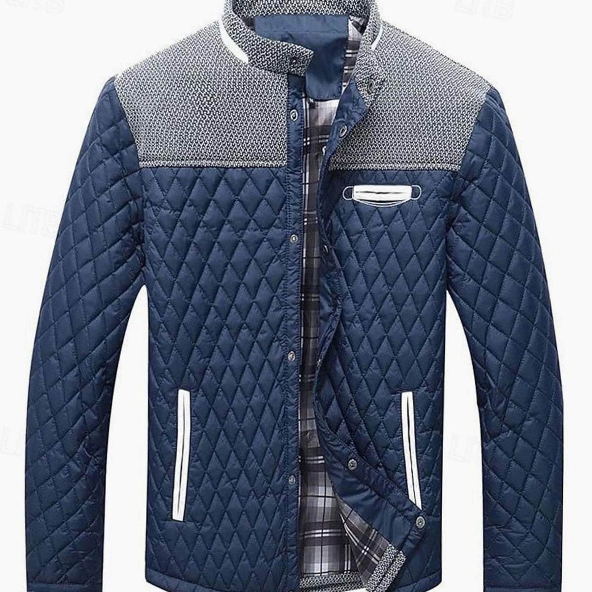 Henry | Men's Quilted Stand-Collar Button-Front Jacket