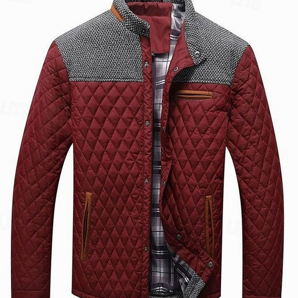 Henry | Men's Quilted Stand-Collar Button-Front Jacket