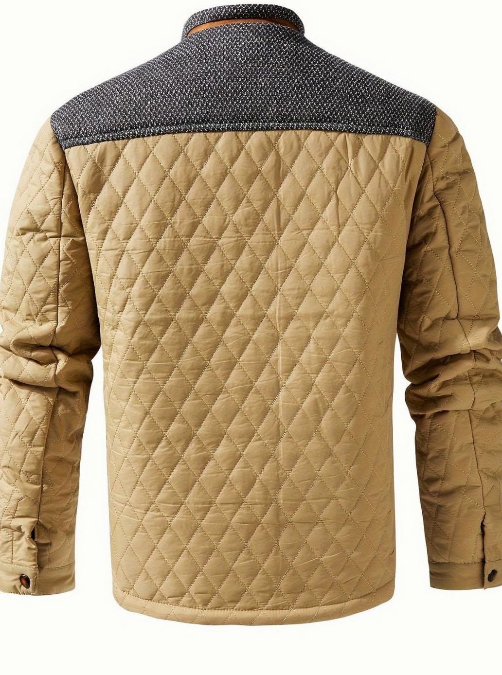 Lucas | Men's Quilted Stand-Collar Snap-Front Insulated Jacket