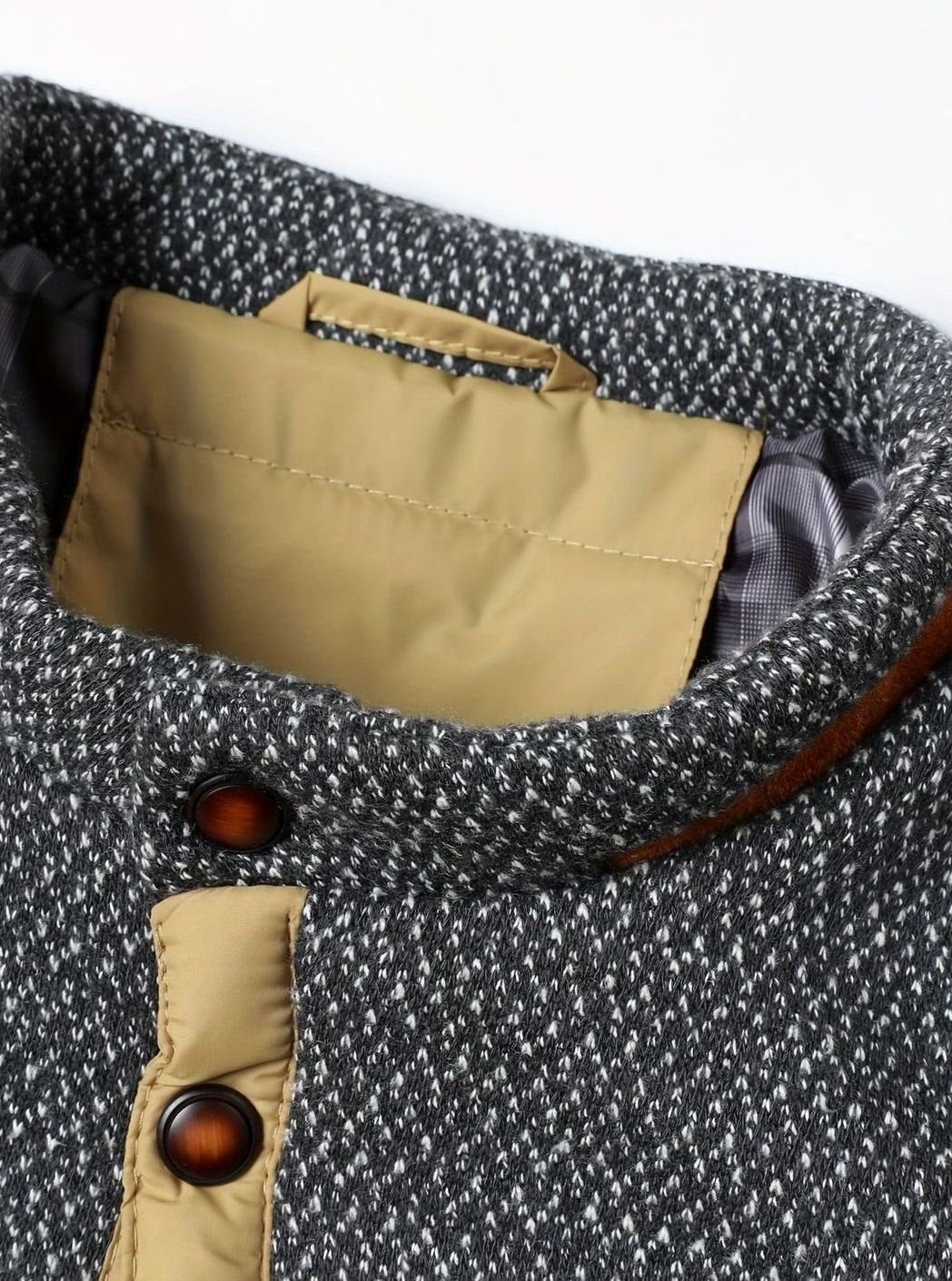 Lucas | Men's Quilted Stand-Collar Snap-Front Insulated Jacket