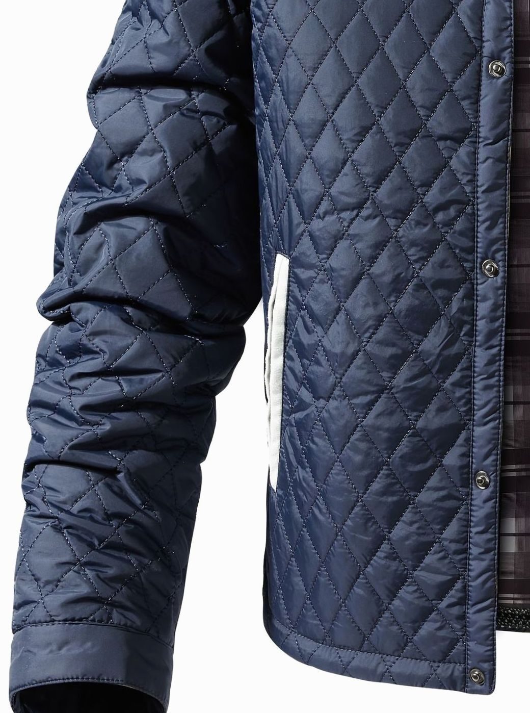 Lucas | Men's Quilted Stand-Collar Snap-Front Insulated Jacket
