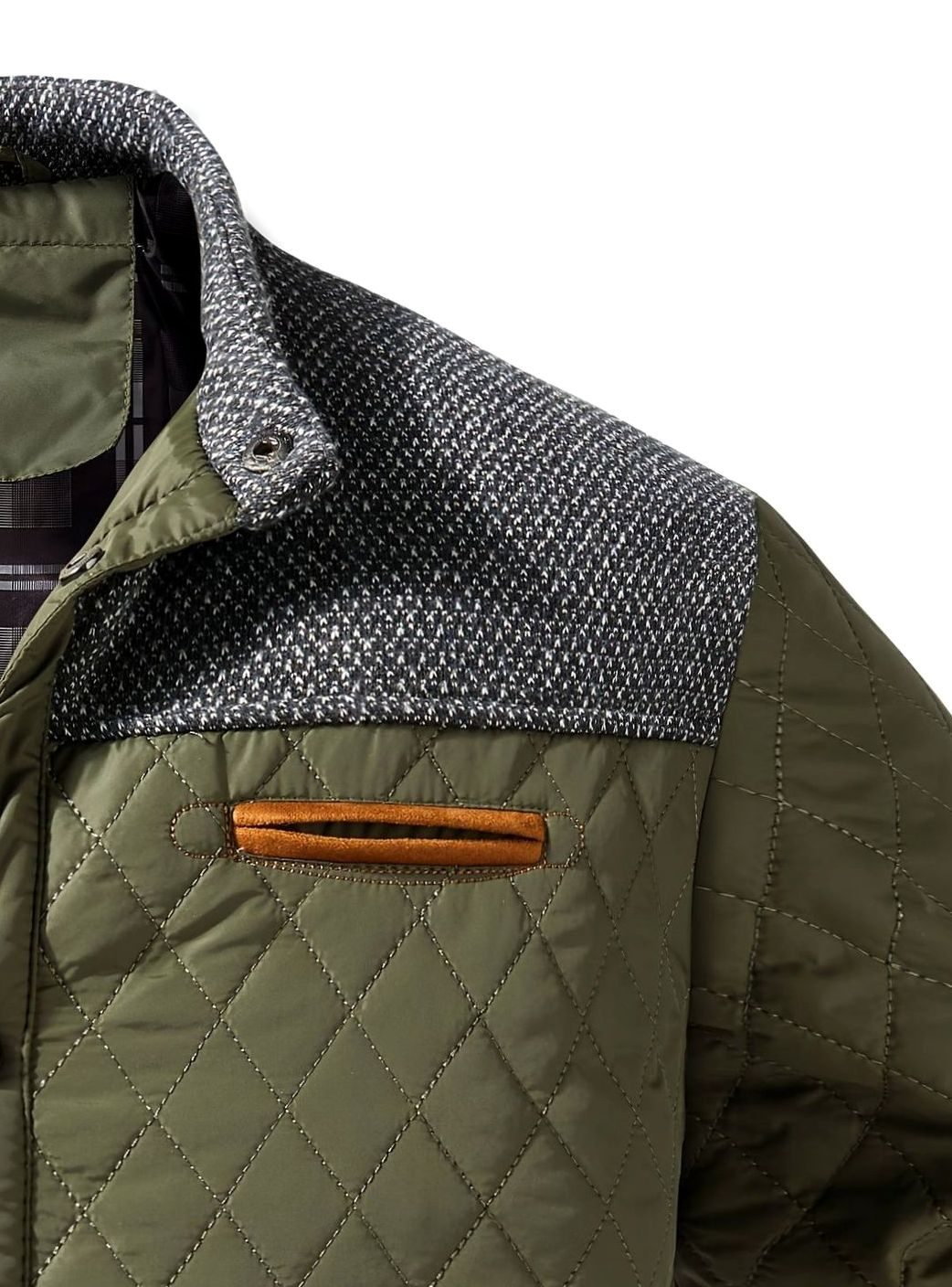 Lucas | Men's Quilted Stand-Collar Snap-Front Insulated Jacket