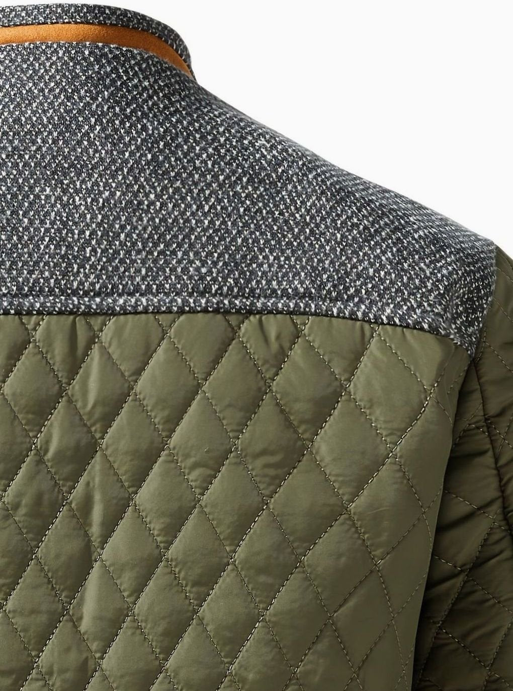 Lucas | Men's Quilted Stand-Collar Snap-Front Insulated Jacket