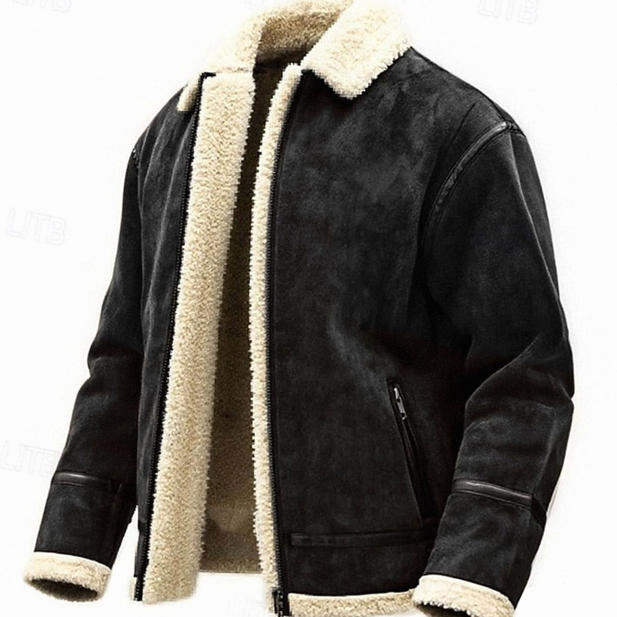Henry | Men's Sherpa-Lined Full-Zip Aviator Bomber Jacket