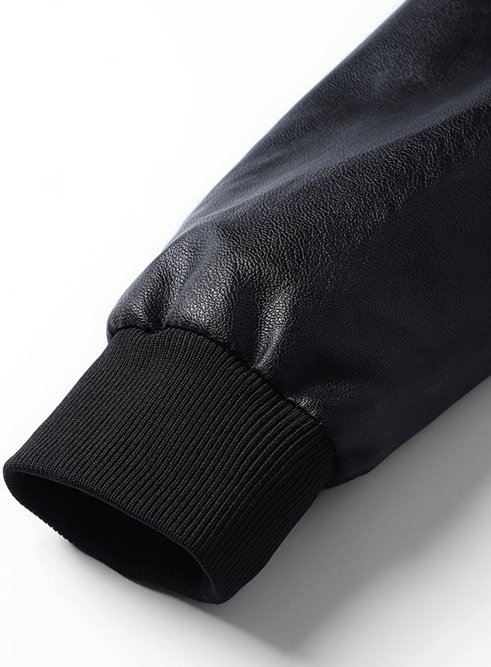Alexander | Men's Slim-Fit Faux Leather Full-Zip Bomber Jacket