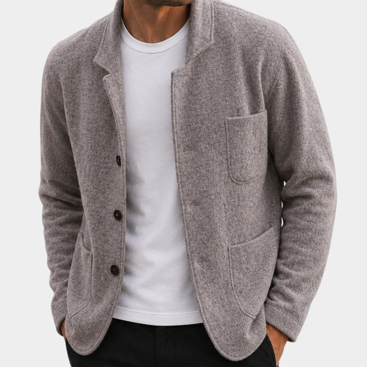 Jackson | Men's Slim Fit Knit Button-Up Cardigan