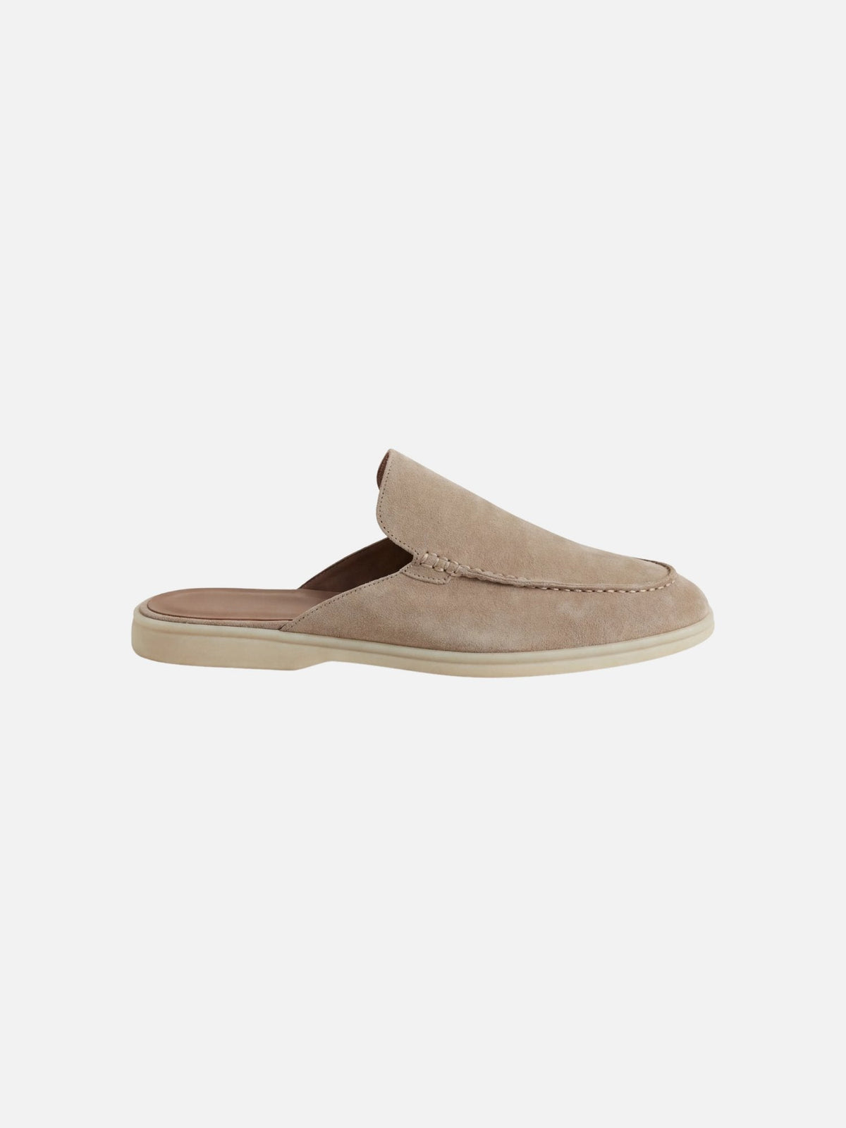 Elijah | Men's Slip-On Mules Open Heel Stitched Detail Casual
