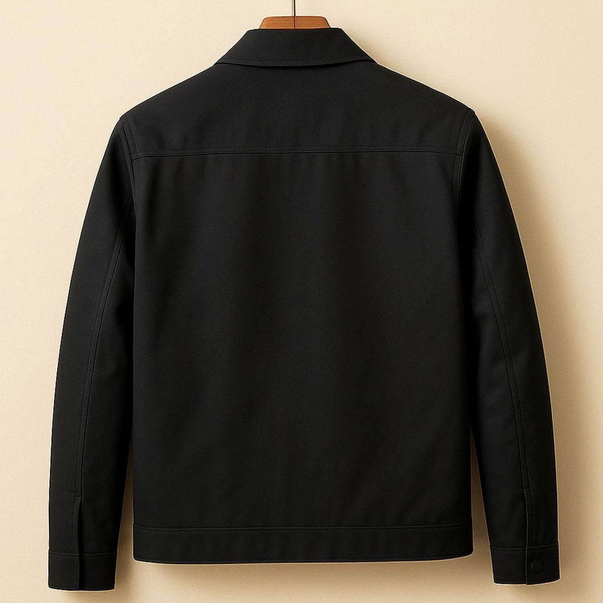 Nathan | Men's Smart-Casual Harrington Jacket Checked Lining Zip