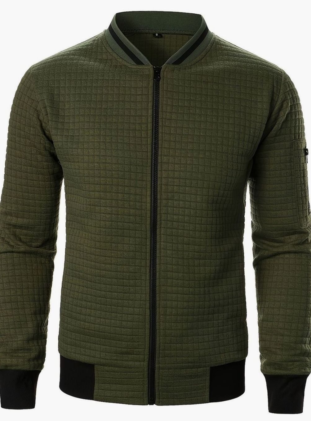 Jackson | Men's Textured Grid Full-Zip Bomber Jacket