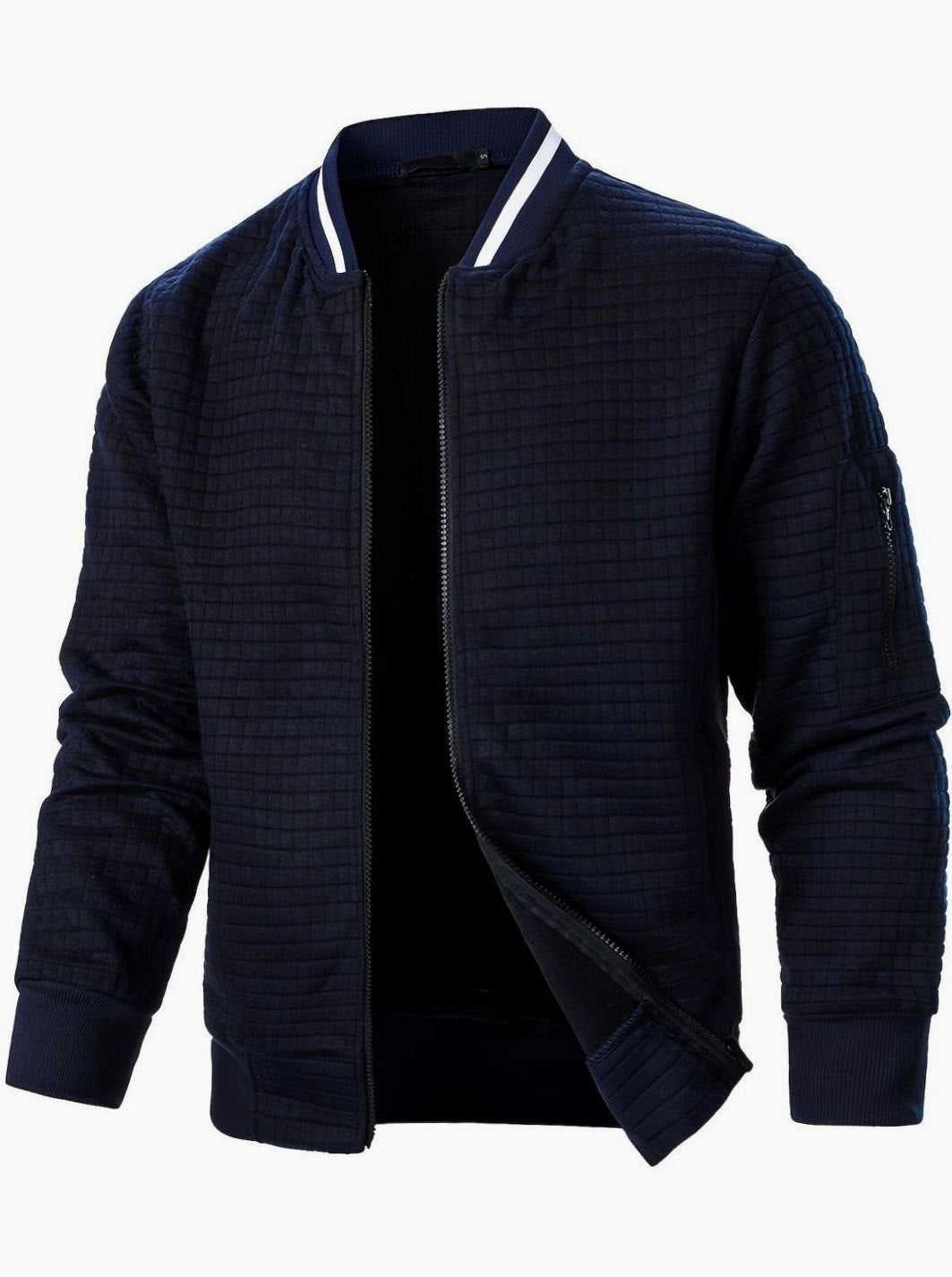 Jackson | Men's Textured Grid Full-Zip Bomber Jacket