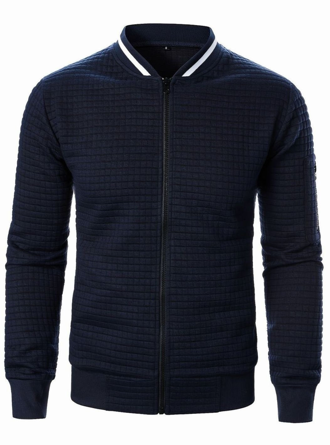 Jackson | Men's Textured Grid Full-Zip Bomber Jacket