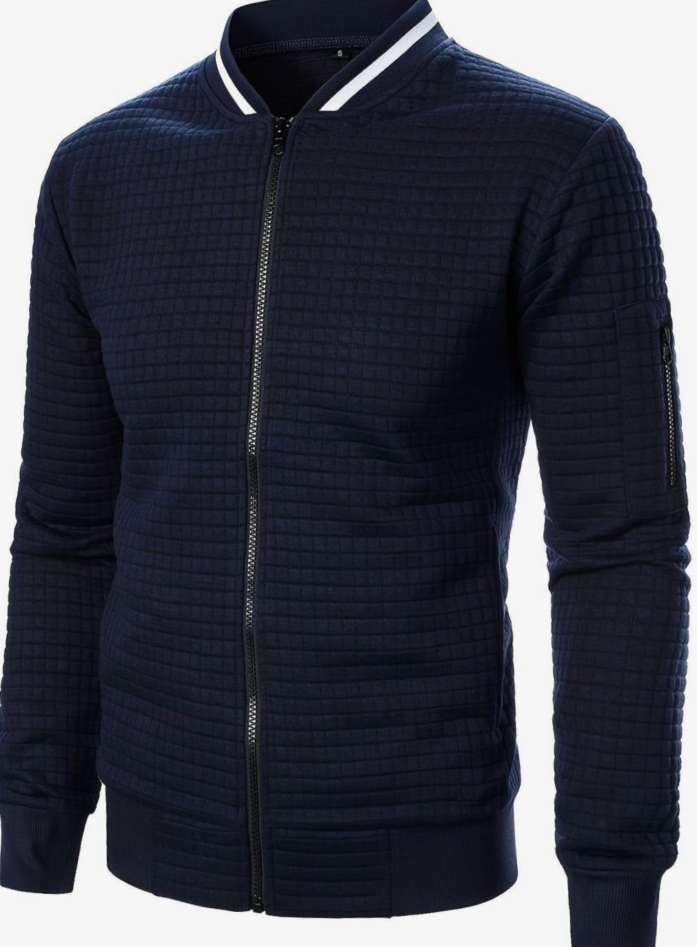 Jackson | Men's Textured Grid Full-Zip Bomber Jacket