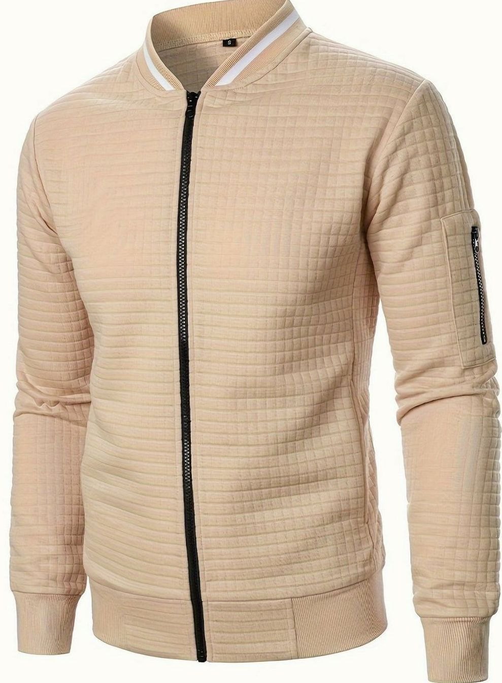 Jackson | Men's Textured Grid Full-Zip Bomber Jacket