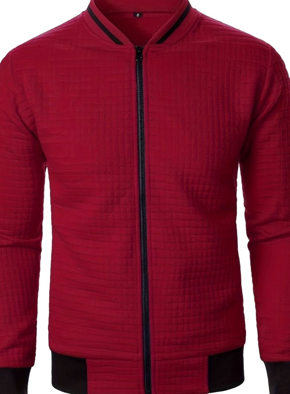 Jackson | Men's Textured Grid Full-Zip Bomber Jacket