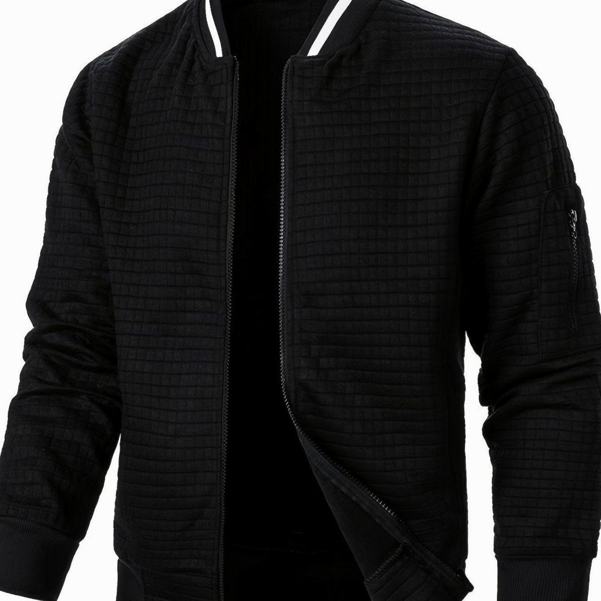 Jackson | Men's Textured Grid Full-Zip Bomber Jacket