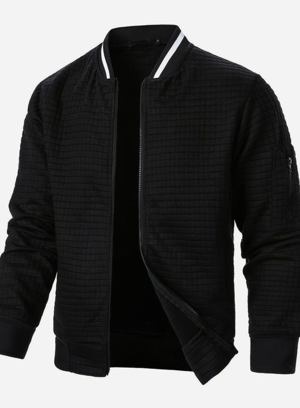 Jackson | Men's Textured Grid Full-Zip Bomber Jacket