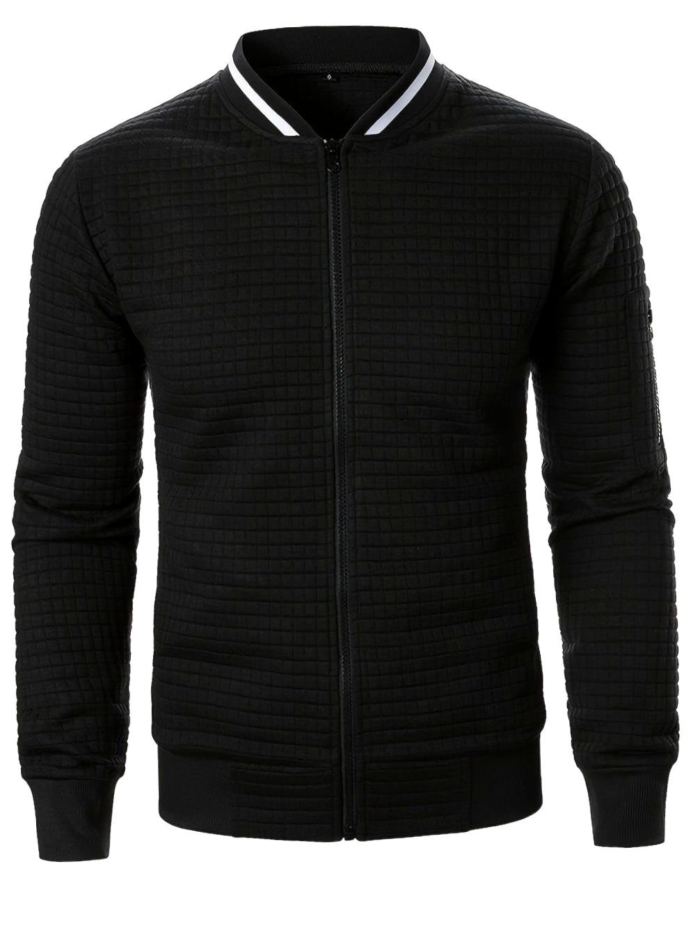 Jackson | Men's Textured Grid Full-Zip Bomber Jacket