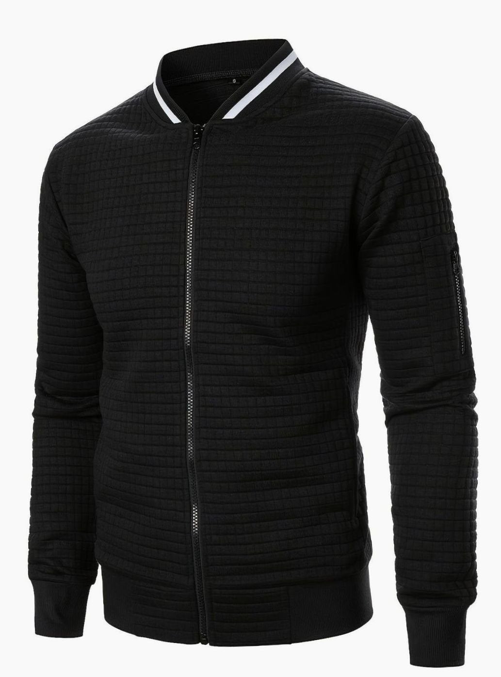 Jackson | Men's Textured Grid Full-Zip Bomber Jacket