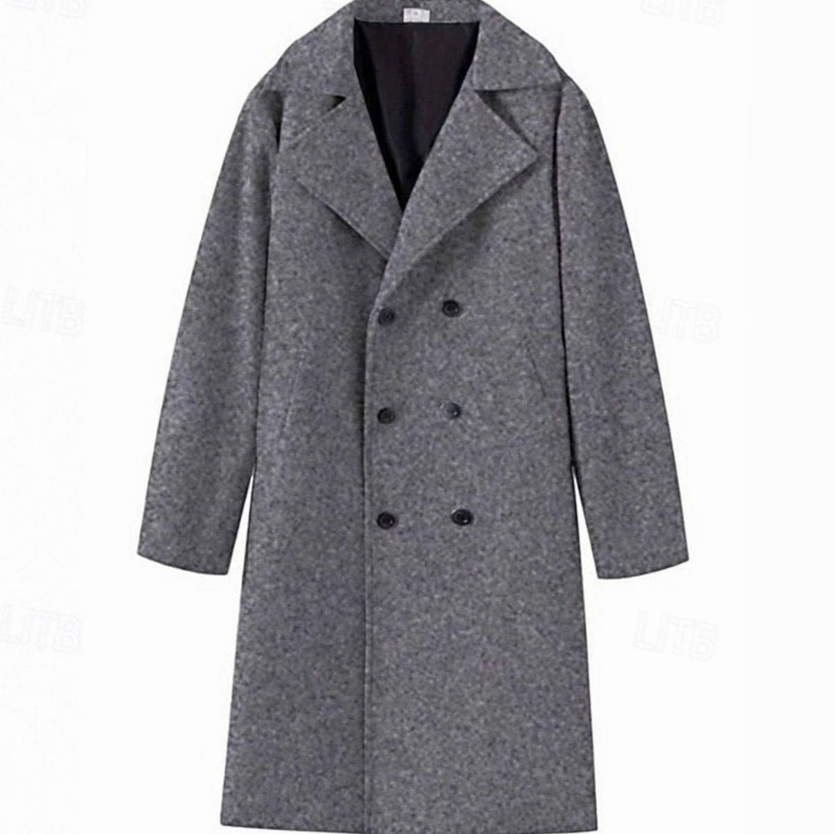 Ethan | Men's Wool Double-Breasted Tailored Long Overcoat