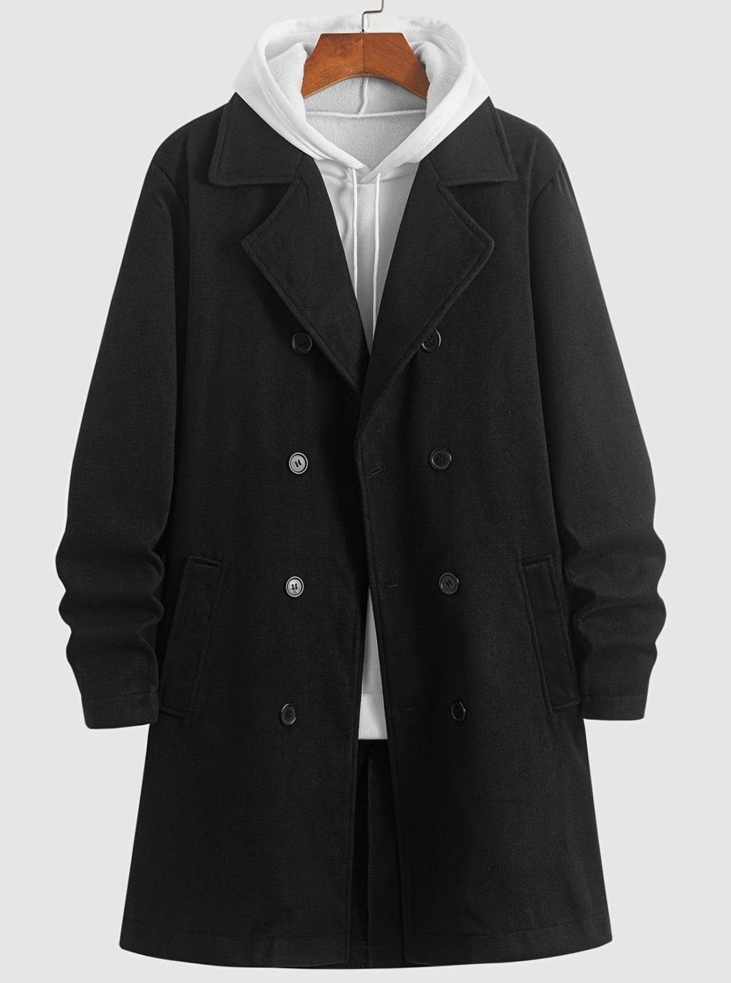 Samuel | Men's Wool Double-Breasted Tailored Overcoat